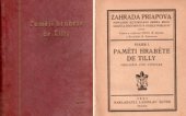 kniha Paměti hraběte de Tilly, Ladislav Šotek 1927