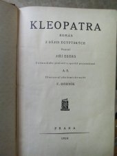 kniha Kleopatra román z dějin egyptských, Ústřední dělnické knihkupectví a nakladatelství 1924