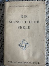 kniha Die menschliche Seele, Verlag 1953