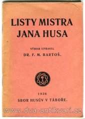 kniha Listy Mistra Jana Husa, Sbor Husův 1936