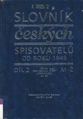 kniha Slovník českých spisovatelů od roku 1945 2. - M-Ž, Brána 1998