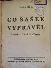 kniha Co šašek vyprávěl povídky o lidech i zvířatech, Nakladatelské družstvo Máje 1939