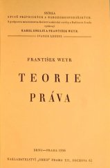 kniha Teorie práva, Orbis 1936