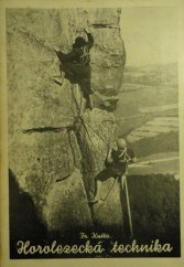kniha Horolezecká technika na cvičných skalách, Knihkupectví Klubu českých turistů 1946