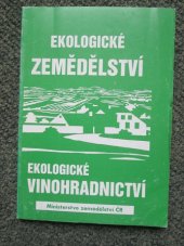 kniha Ekologické vinohradnictví, Agrospoj 1994