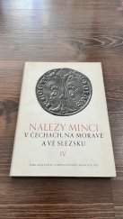 kniha Nálezy mincí v Čechách, na Moravě a ve Slezsku. IV. díl, - Résumé: ruské, anglické, francouzské, německé ; Soupis použité hlavní literatury ; Rejstřík, Československá akademie věd 1958