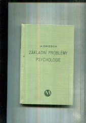 kniha Základní problémy psychologie, Melantrich 1933