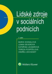 kniha Lidské zdroje v sociálních podnicích, Wolters Kluwer 2025