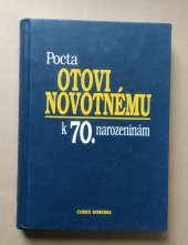 kniha Pocta prof. JUDr. Otovi Novotnému k 70. narozeninám, CODEX Bohemia 1998