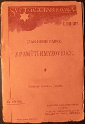 kniha Z pamětí hmyzovědce, J. Otto 1915