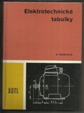 kniha Elektrotechnické tabulky, SNTL 1982