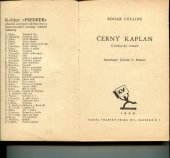 kniha Černý kaplan cowboyský román, Karel Voleský 1938