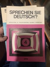 kniha Sprechen Sie deutsch ? 4. [díl] Příručka k televiznímu kursu němčiny., SPN 1975