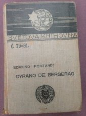 kniha Cyrano de Bergerac heroická komedie o 5 aktech a veršem, J. Otto 