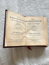 kniha Nový kapesní slovník česko-německý a německo-český. Díl 1 německo-český, J. Lorenz 1928