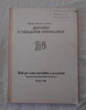 kniha Sborník k základům genealogie, Klub pro čes. heraldiku a genealogii při záv. klubu ROH Tesla Strašnice 1988