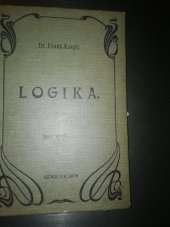 kniha Logika pro školy, I.L. Kober 1919