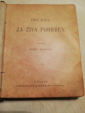 kniha Za živa pohřben, J. Otto 1894