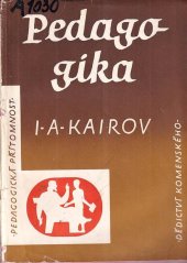 kniha Pedagogika, Dědictví Komenského 1951