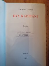 kniha Dva kapitáni = [Dva kapitana] : Román, Práce 1947