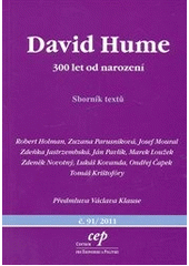 kniha David Hume 300 let od narození : sborník textů, CEP - Centrum pro ekonomiku a politiku 2011