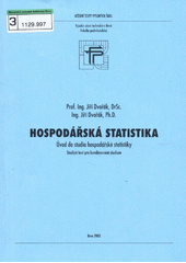 kniha Hospodářská statistika úvod do studia hospodářské statistiky : studijní text pro kombinované studium, Zdeněk Novotný 2003