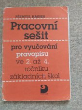 kniha Pracovní sešit pro vyučování pravopisu ve 2. až 4. ročníku základních škol, Fortuna 1995