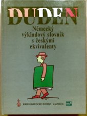 kniha Duden německý výkladový slovník s českými ekvivalenty, Mladá fronta 1993
