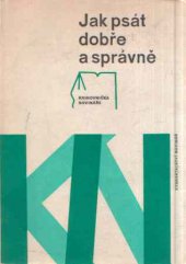 kniha Jak psát dobře a správně, Novinář 1974