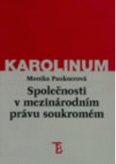 kniha Společnosti v mezinárodním právu soukromém, Karolinum  1998