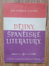 kniha Dějiny španělské literatury (stručný nástin), Státní nakladatelství učebnic 1951