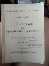kniha Lidové tance ze Štramberka na Lašsku, SNKLHU  1953
