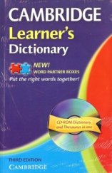 kniha Cambridge Learner’s Dictionary 3rd edition Paperback with CD-ROM, Cambridge English University Press 2007
