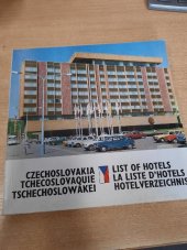 kniha List of Hotels Czechoslovakia : [Inf. a prop. publ.], Merkur 1978
