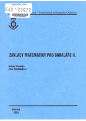 kniha Základy matematiky pro bakaláře II, VŠB - Technická univerzita 2003