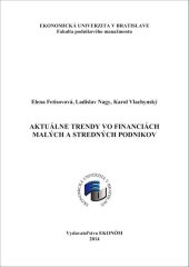 kniha Aktuálne trendy vo financiách malých a stredných podnikov, Vydavateľstvo EKONÓM 2025