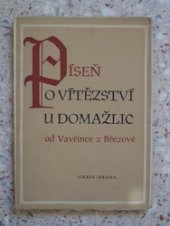 kniha Píseň o vítězství u Domažlic, Orbis 1951