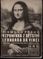 kniha Vzpomínka z dětství Leonarda da Vinci 4 obrazy, Orbis 1933