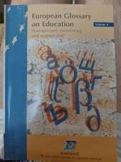 kniha European glossary on  education Management monitoring and support staff, Eurydice 2002
