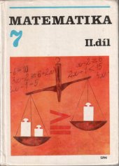 kniha Matematika pro sedmý ročník základní školy. Díl 2., SPN 1990