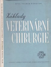 kniha Základy veterinární chirurgie, SZdN 1953