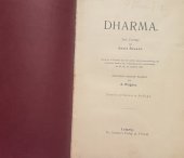kniha DHARMA Drei Vorträge, Leipzig 1918