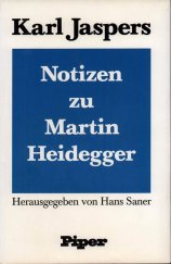 kniha Notizen zu Martin Heidegger, Piper books 1978