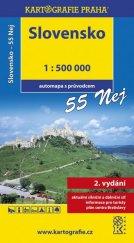 kniha Slovensko - 55 Nej... - automapa 1 : 500 000, Kartografie 2016