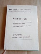 kniha Pražský stavební podnik - Učební texty Pro posluchače podnikové technické školy stavební katedry, Pražský stavební podnik 1972