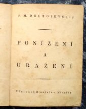 kniha Ponížení a uražení, Fr. Borový 1919
