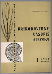 kniha Přírodovědný časopis slezský čtvrtletník pro vědy přírodní, Slezský ústav ČSAV 1961