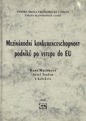 kniha Mezinárodní konkurenceschopnost podniků po vstupu do EU, Oeconomica 2007