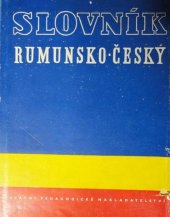 kniha Rumunsko-český slovník, SPN 1961