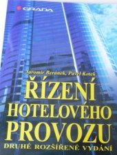 kniha Řízení hotelového provozu, Grada 1998